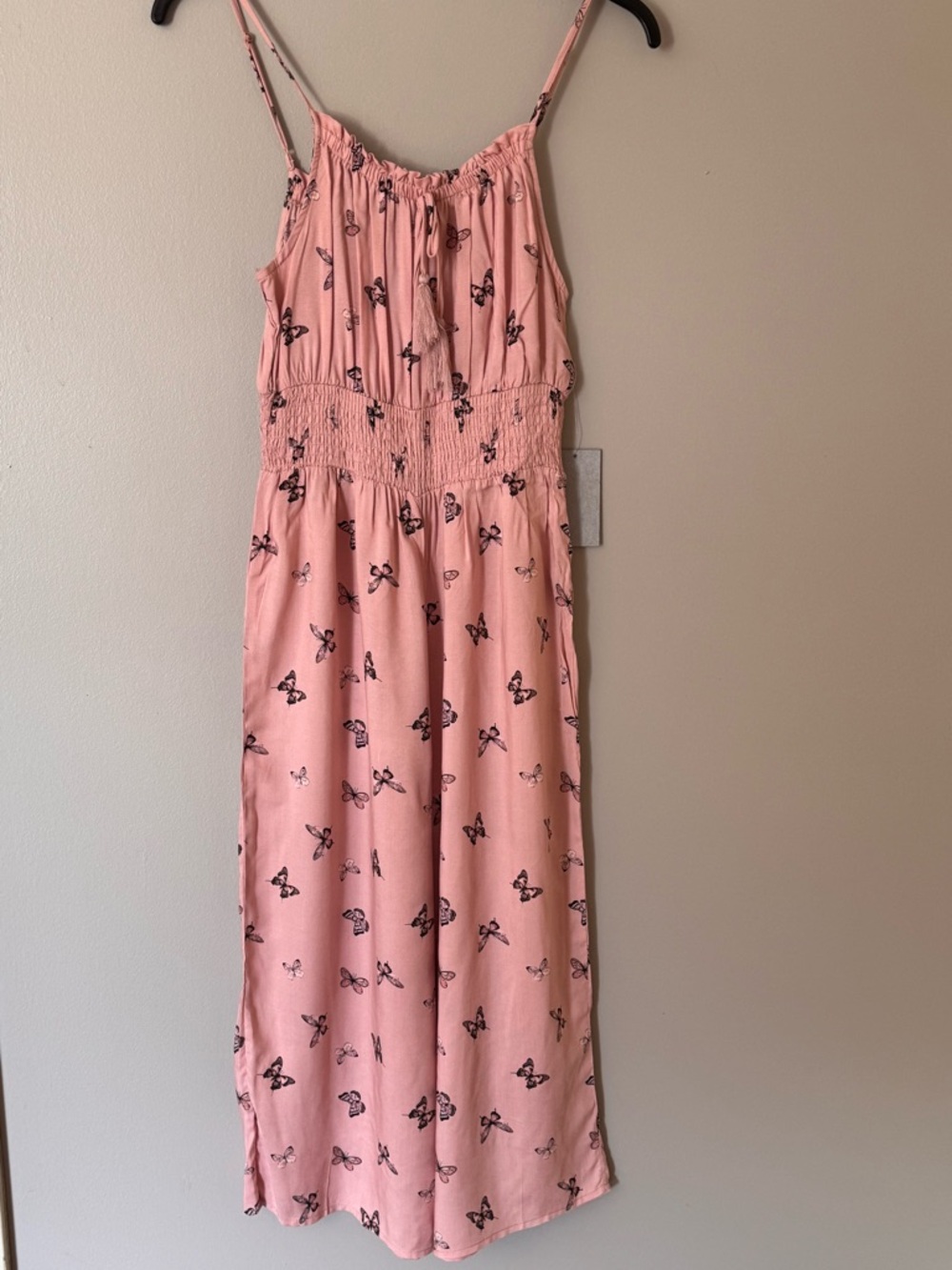J for Justify Pink Butterfly Print Jumpsuit